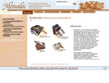 Tablet Screenshot of memodoc.fr